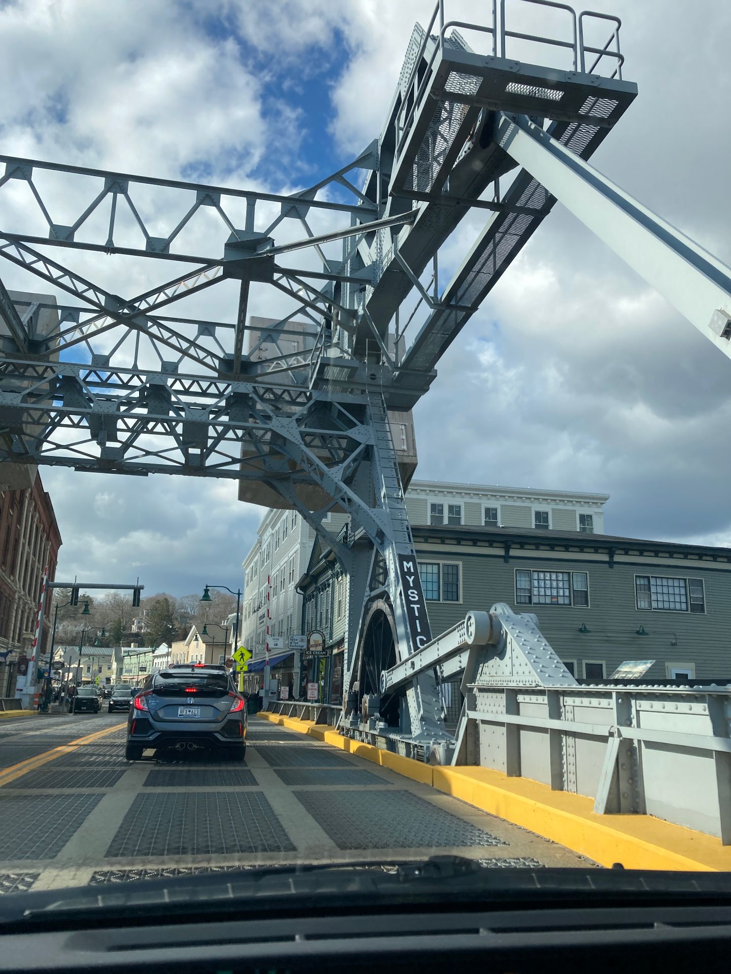 Mystic drawbridge near ice cream shops and dessert spots